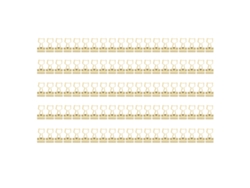 100 Clips De Carpeta Forma Gatito Metálico Hueco Compacto Portátil Divertido Para Clasificación De Documentos Oro