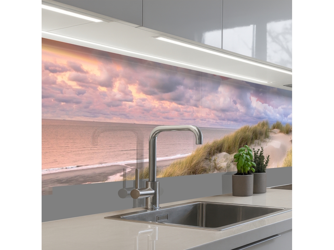 Paneles antisalpicaduras para cocina - Playa - Mar - Duna - Atardecer 300x80 cm