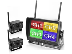 Monitor Dvr Inalámbrico Ahd Para Autocaravanas, Remolques, Camiones, Caravanas De Quinta Rueda Y Barcos.