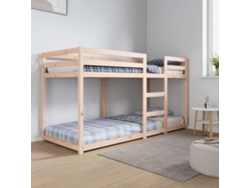 Litera de madera maciza de pino 80x200 cm