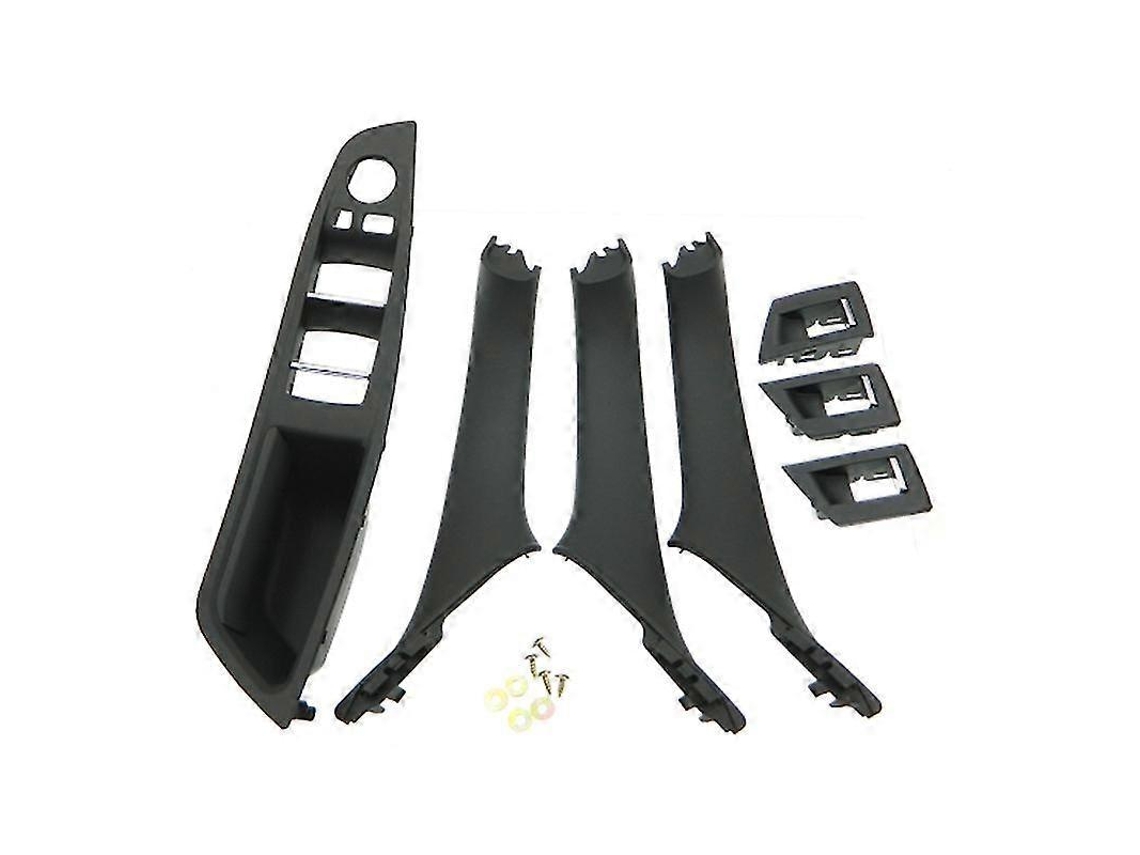 Manilla interior de puerta para BMW Serie 5 F10 F11 520 525 con volante a la derecha (negro)