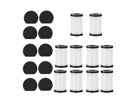 10 filtros Hepa, 10 filtros de esponja de repuesto, para aspiradora con cable Moosoo D600/D601 e Iwoly V600