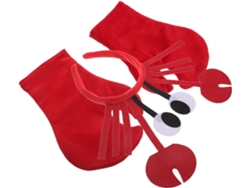 Set D'accessoires Para Cheveux Homard Serrage, Tête De Crabe Rouge Y Moufles Pinces