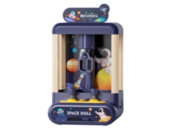 Mini máquina de garras ATS para niños Miniatsura con bolas y muñecos para atrapar.