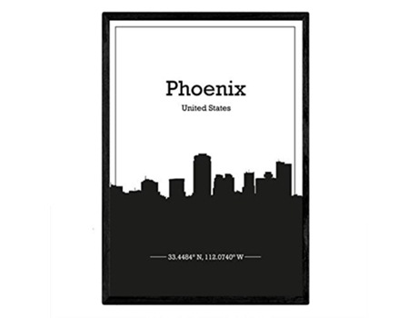 Poster NACNIC Mapa de Phoenix USA (A3)