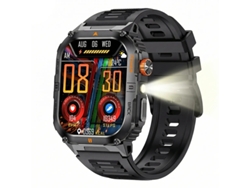 Reloj Inteligente Yk12 2.0 Ips Con Batería De Larga Duración De 1000 Mah Bluetooth Llamadas Y Monitor De Actividad Física Negro