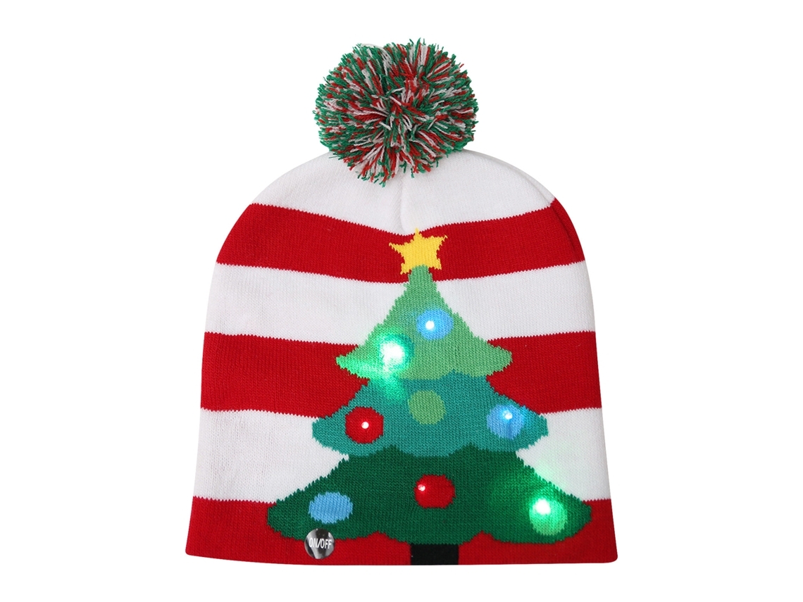 Gorro De Papá Noel Decorativo, Guirnalda De Luces Led Blancas Cálidas, Bajo Consumo Energético, Moderno, Ergonómico, Para Uso Diario.