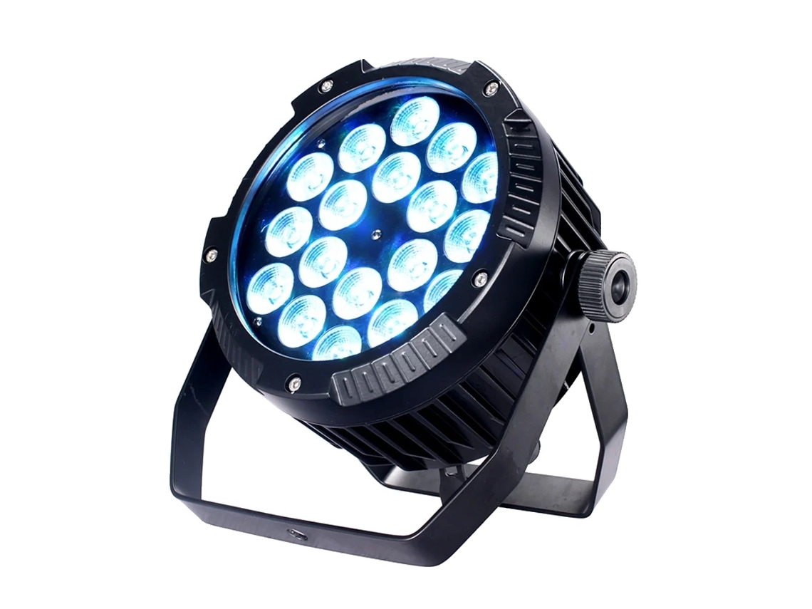 Luces LED PAR impermeables IP65, 350 W de potencia, control DMX512, 18 x 18 W, enchufe UE OEM