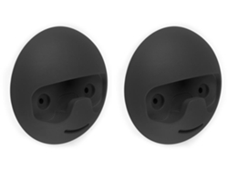 EMUCA Soporte de Pared Napier- Pintado Negro- Plástico