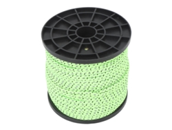 Corda De Paraquedas Reflexiva De Poliéster 50m 4mm Para Camping Hiking Outdoor Verde Fluorescente