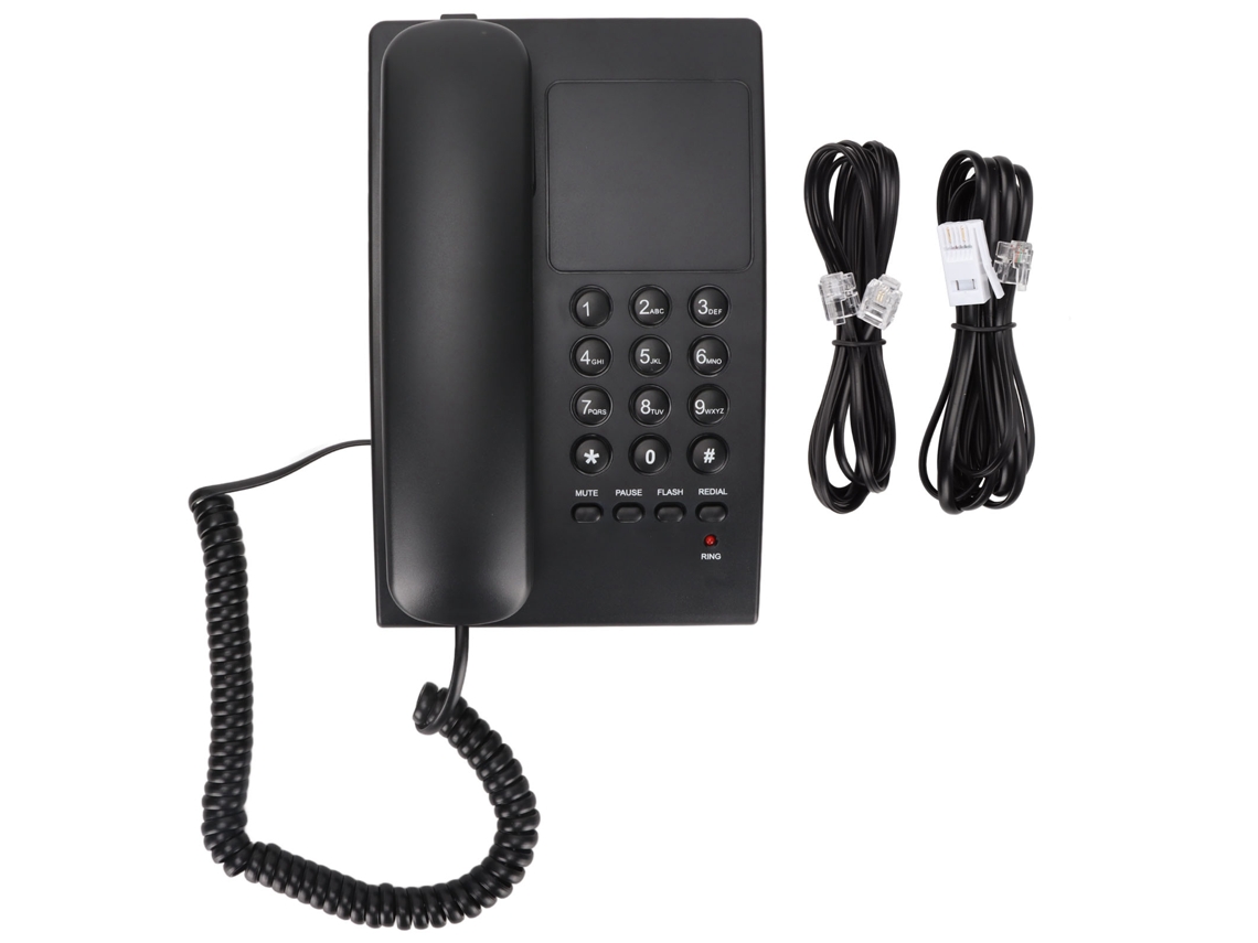 Teléfono Fijo Con Función De Silencio, Luz Led De Llamada, De Cable, Para Escritorio, Para Hogar, Negocio Y Hotel