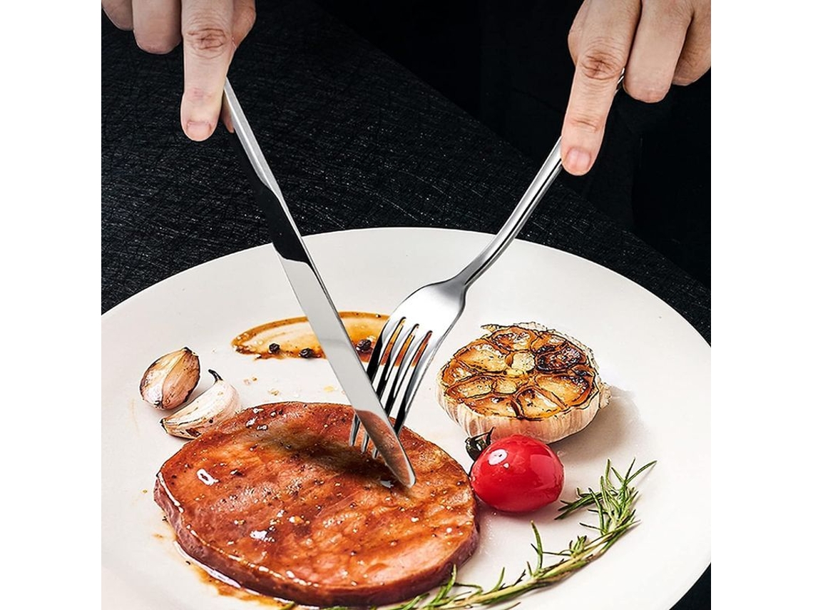 Set De Cubiertos Negro, 10 Piezas Acero Inoxidable, Para Hogar Restaurante Hotel, Lavavajillas Seguro, Cuchillo Tenedor Cuchara