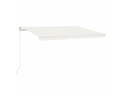 Toldo automático con LED y sensor de viento VIDAXL crema (450x300 cm)