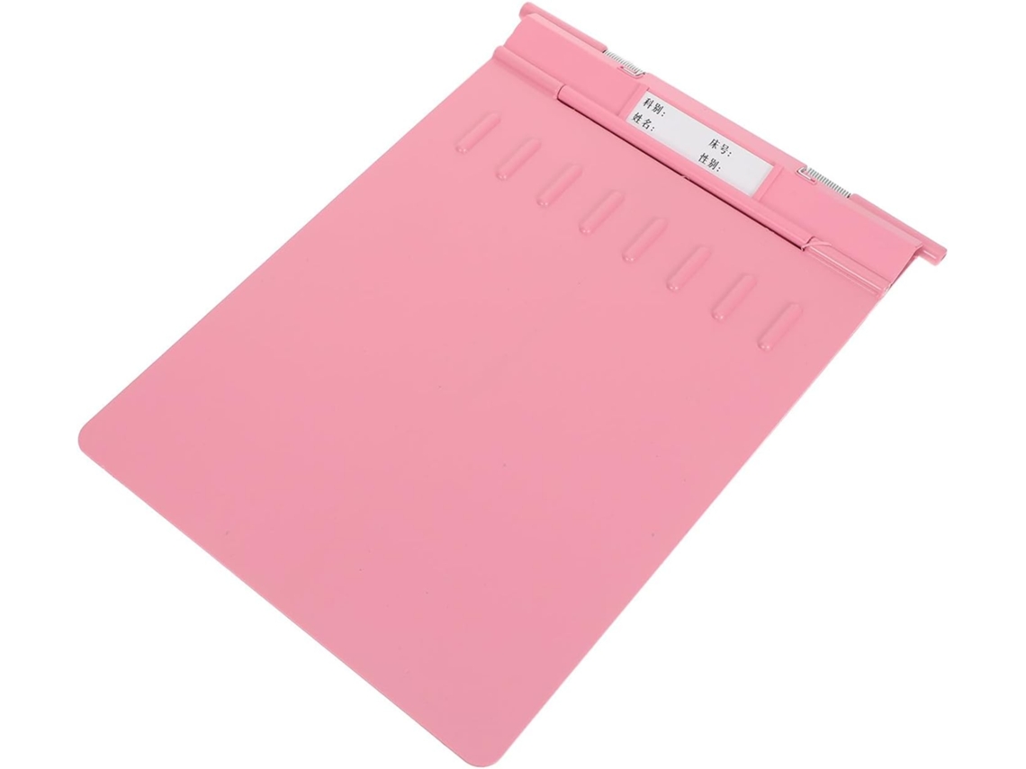 Besportble Portadocumentos De Plástico Rosa Con Clips Resistentes Y La Salud En Entornos Médicos 33,00 X 23...