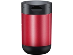 Vaso Universal Portátil Para Cigarrillos De Coche, Grande, Rojo, Con Tapa Resistente A Los Olores.