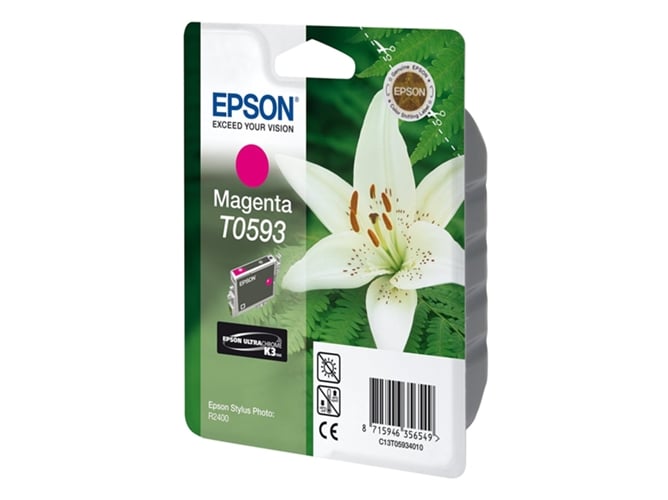 Cartucho EPSON T0593 Magenta (C13T059340 - 520 páginas)