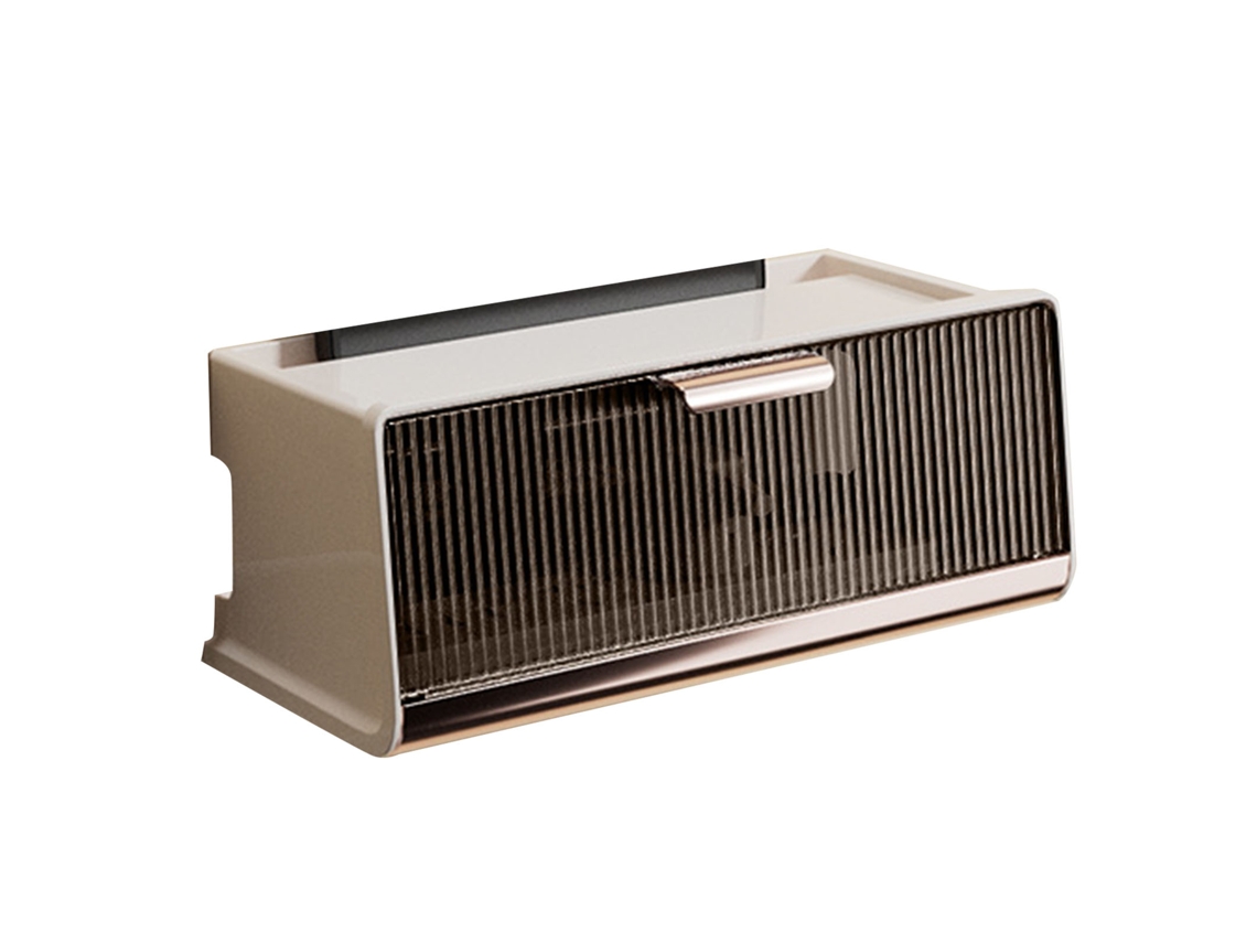 Caja De Almacenamiento Mural Para Router Wi-fi Con Gran Capacidad, Color Beige, 30 X 13,5 X 12,5 Cm.