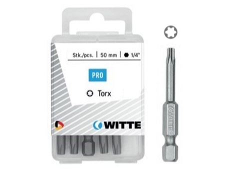 WITTE-429613-5 Puntas en cajita de plástico largo 50 mm (T 10 TIN)
