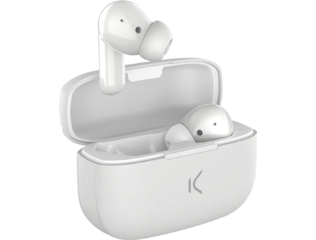 Auriculares Bluetooth True Wireless KSIX Buds 2 (In Ear - Micrófono- Blanoo)
