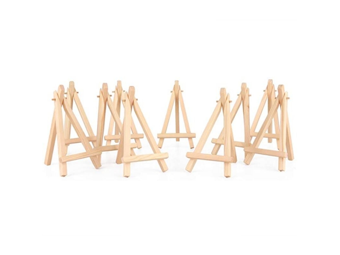 Elegante Mini Caballete De Madera Natural, Ligero Y De Sobremesa Para Exhibiciones Versátiles, Proyectos De Manualidades Y Más, Perfecto Para Amantes