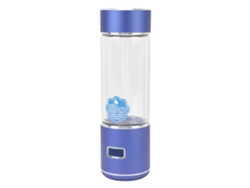 Botella De Agua De Hidrógeno De Alta Concentración (1600 Ppd), 300 Ml, Vidrio Antideslizante, Ideal Para Regalo, Color Azul.