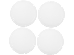 Cubierta Redonda Para Luminaria Con Difusor Antirreflejo En Plástico Blanco, 4 Piezas Para Cocinas Y