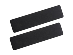 Tiras Antideslizantes De Pvc Negro Mate De 15 X 61 Cm, Adhesivo Fuerte Para Escaleras Y Duchas