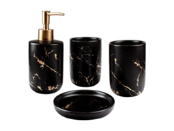 Set de Baño en 4 partes - Negro NORTHIX