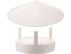 Tapa De Chimenea Impermeable De Pvc Blanco De 160-250 Mm, Tapa De Ventilación