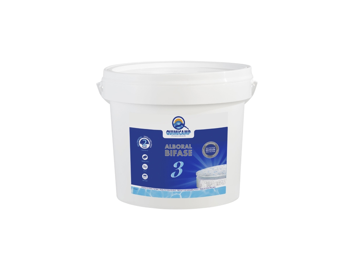 Tabletas de cloro 250 g de bifase Alboral 3 SB 5 kg