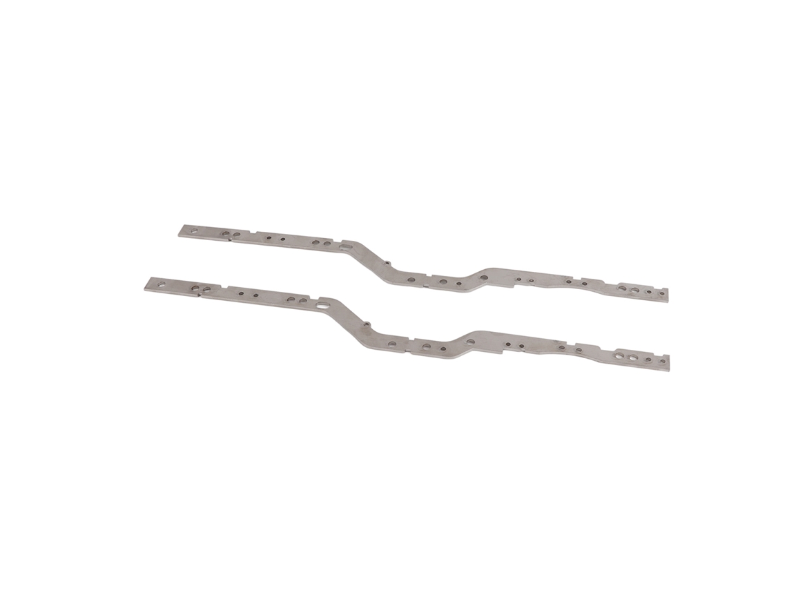 2 Piezas De Rieles De Chasis Para Coche Rc L0035, Piezas De Mejora De Acero Inoxidable Para Coche De Control Remoto