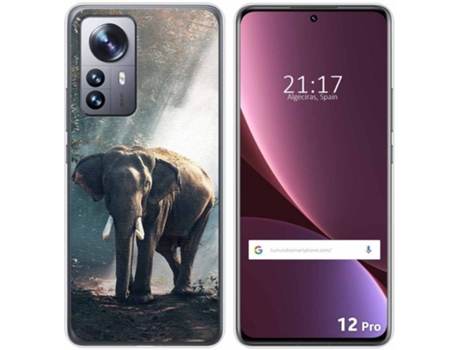Carcasa para Xiaomi 12 Pro 5G TUMUNDOSMARTPHONE Dibujos Elefante Multicolor