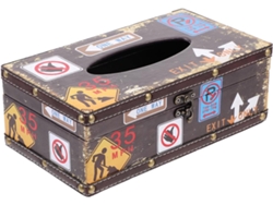 Caja Rect De Madera Estilo Retro Para Pañuelos, Ideal Organizar Pañuelos . Elegante Decoración El Hogar Y
