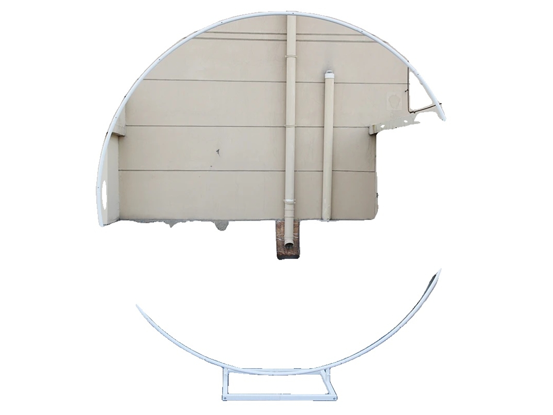 Soporte circular de metal, 2 m, versátil para bodas y fiestas, blanco, 2,2 m OEM (7,2 pies)