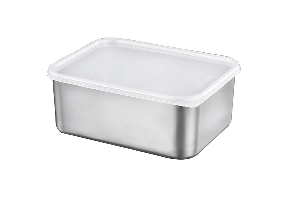 Recipiente Almacenamiento Alimentos Acero Inoxidable 304 Con Tapa 600ml