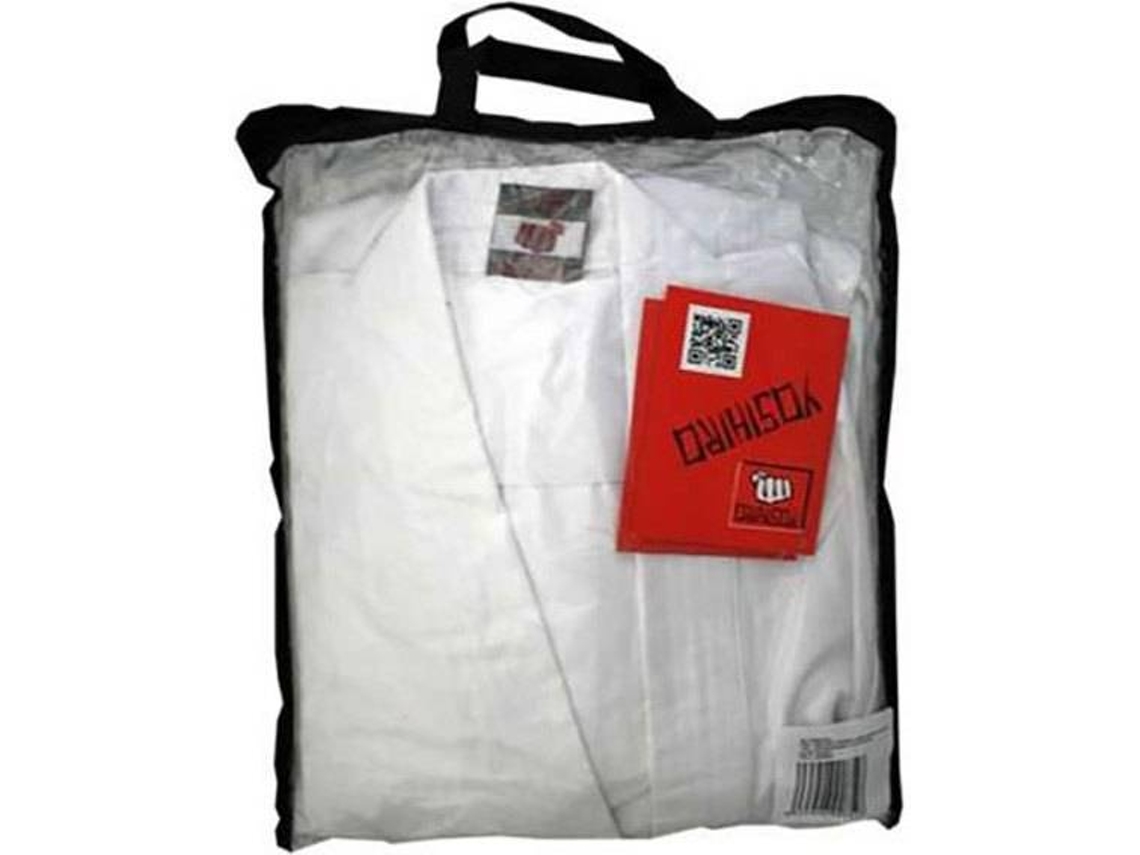 Kimono para Hombre YOSIHIRO Kimono Blanco para Fitness (110 cm)