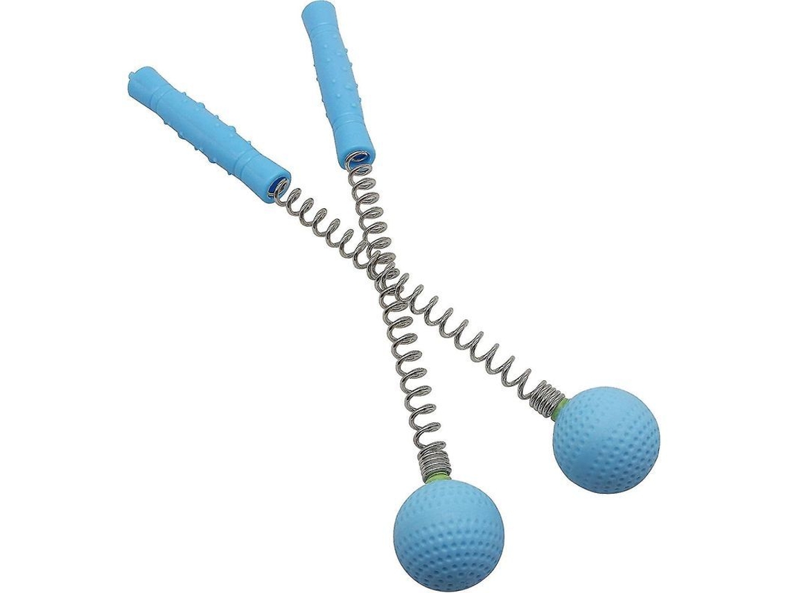 Kit com 2 Martelos Massageadores Manuais em Formato de Bola de Golfe Fasst para Costas, Ombros e Corpo, Reduz a Fadiga e a Dor, Azul