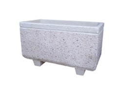 Jardinera de hormigón y mármol - 120x45x59cm ARTICIMENTOS
