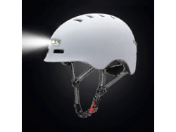 Casco para ciclismo y motocicleta con luz de advertencia iluminada para adultos y niños. TAISHENGDA