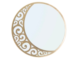 Espejo De Pared Luna Astratta Cm Ø 72x1 Unico / Oro