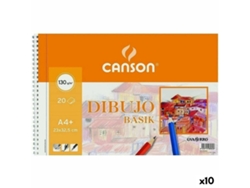 Bloc de dibujo CANSON Basik A4 20 Hojas (10 Unidades)