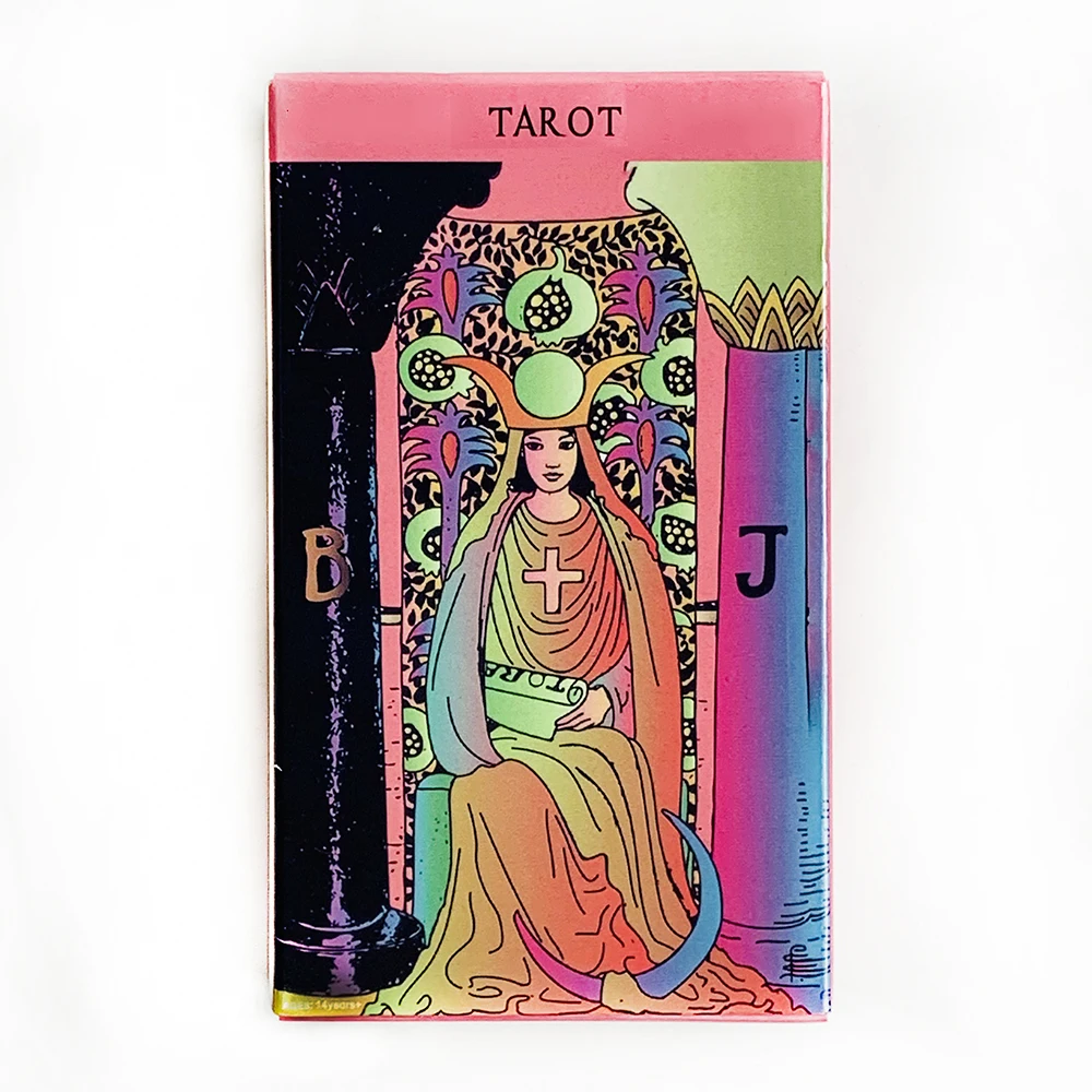 Juego De Mesa De Cartas De Tarot Rosa Para Predicción Y Adivinación (versión En Inglés).