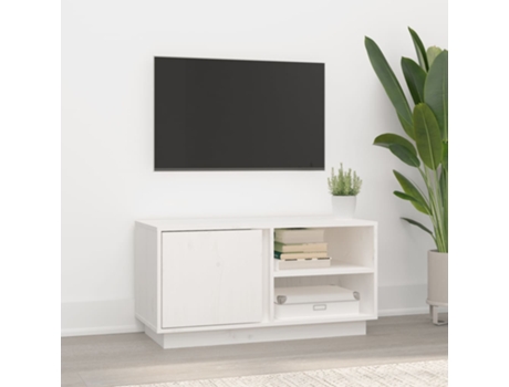 Mueble De Tv VIDAXL Blanco Madera (80x35x40.5 cm)