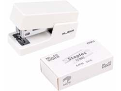 Mini grapadora con grapas 24/6 26/6, pequeña y elegante grapadora de papel para material de oficina y escolar.