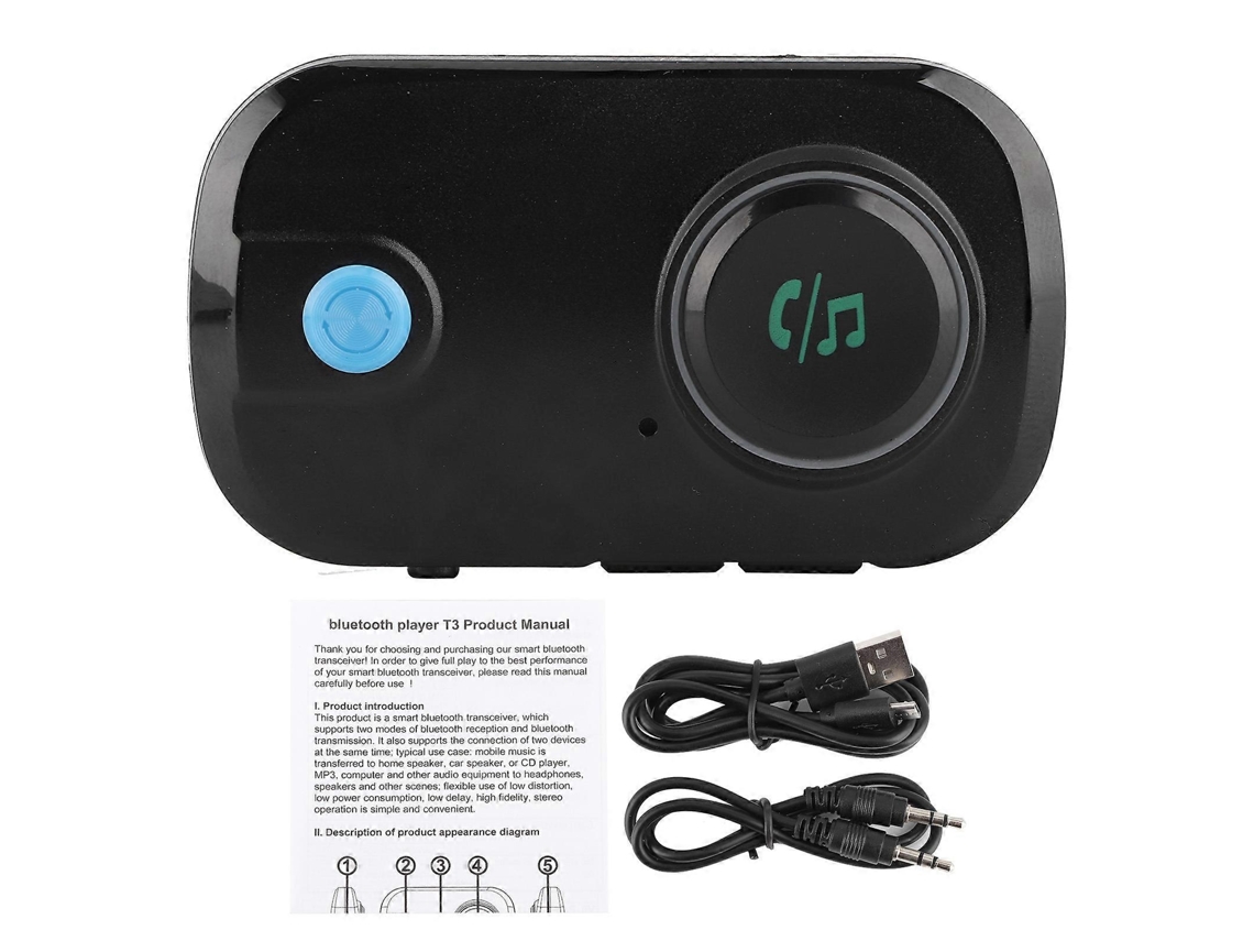 Transmisor Bluetooth, receptor Bluetooth, adaptador de audio inalámbrico para estéreo de coche, auriculares y altavoces domésticos. Rosewell