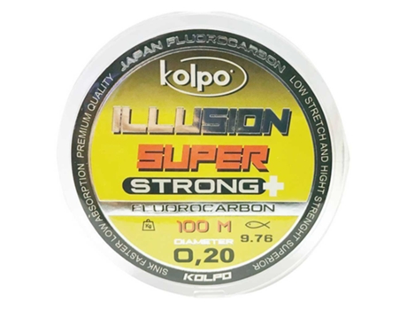 Fluorocarbono Illusion Super Strong 100 M Dourado 0.340 Mmkolpo