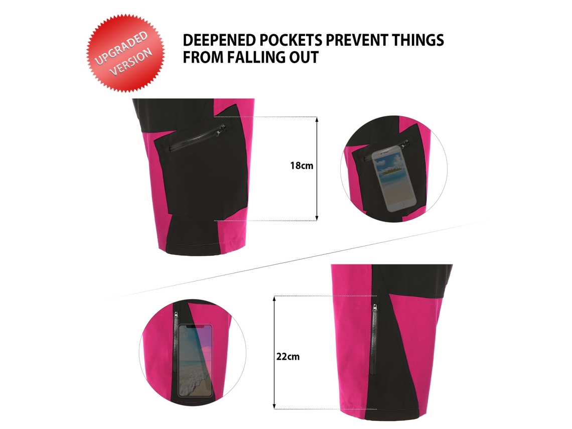 Pantalones Cortos De Ciclismo Con Relleno 3d Para Hombre Tomshoo Transpirables Sueltos Deportivos Mtb Running