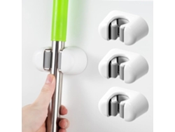Soporte De Pared Con Ventosa Para Escoba Y Fregona (4 Piezas) – Sin Taladro