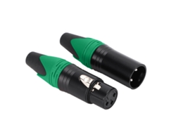 Conector de cable de audio XLR plateado para soldar (DIY)