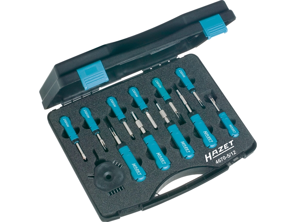HAZET 4670-5/12 Surtido de Herramientas Expulsoras de Cables: Número de Herramientas: 12